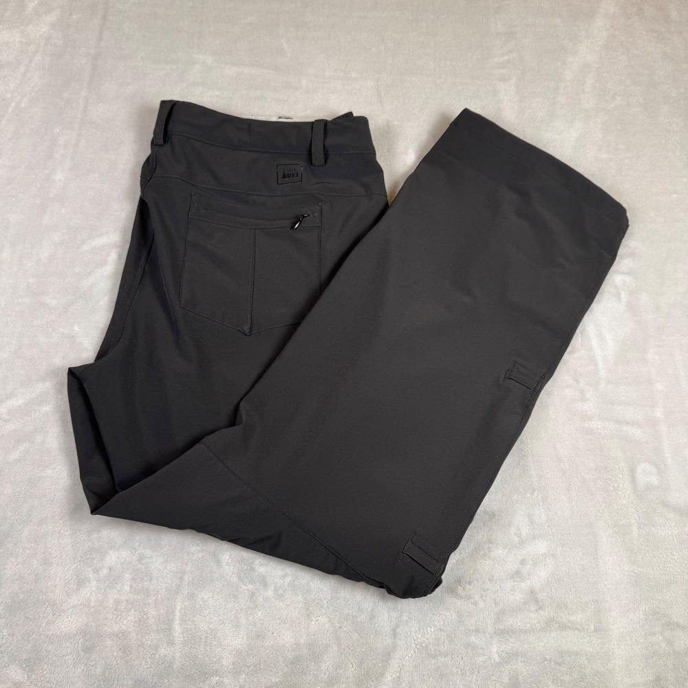 REI Women's 14 Petite Gray Convertible Hiking Pants Roll Up Outdoor‎